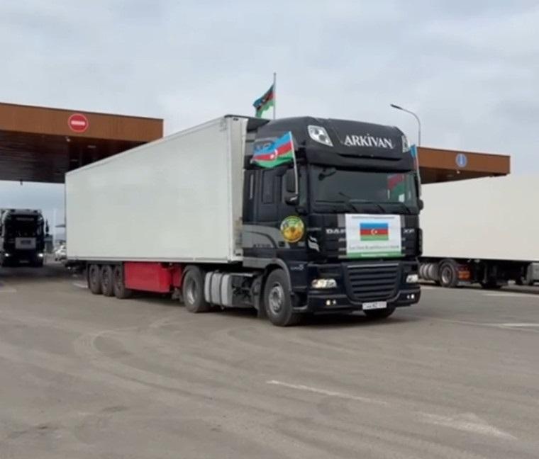 अजरबैजानले इरानलाई थप मानवीय सहायता पठायो