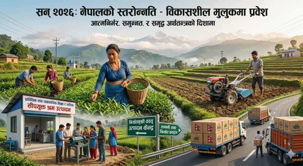 अतिकम विकसित मुलुकबाट नेपाल स्तरोन्नतिः १६ औँ योजनापत्रको कार्ययोजनामा समावेश