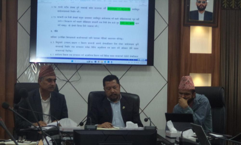 ऊर्जामन्त्री विराजभक्त श्रेष्ठद्वारा विद्युत् नीतिको मस्यौदामाथि आन्तरिक छलफल सुरु