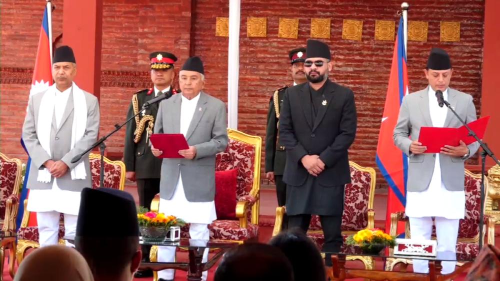 नवनिर्वाचित सभामुख अर्यालद्वारा शपथ ग्रहण