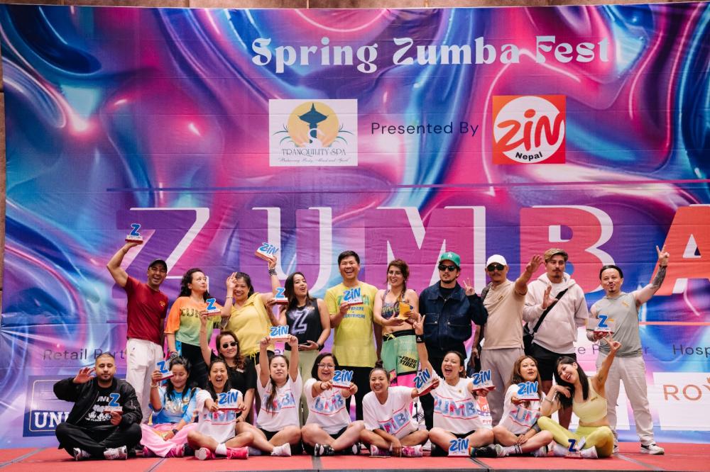 ट्रान्क्यूलिटी स्पा र जिन नेपालको सहकार्यमा ‘स्प्रिङ जुम्बा फेष्ट’ सम्पन्न