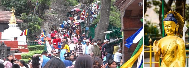 स्वयम्भूमा २५७० औं बुद्धजयन्तीको उल्लासः देशभर शान्तिको कामना गर्दै मनाइयो