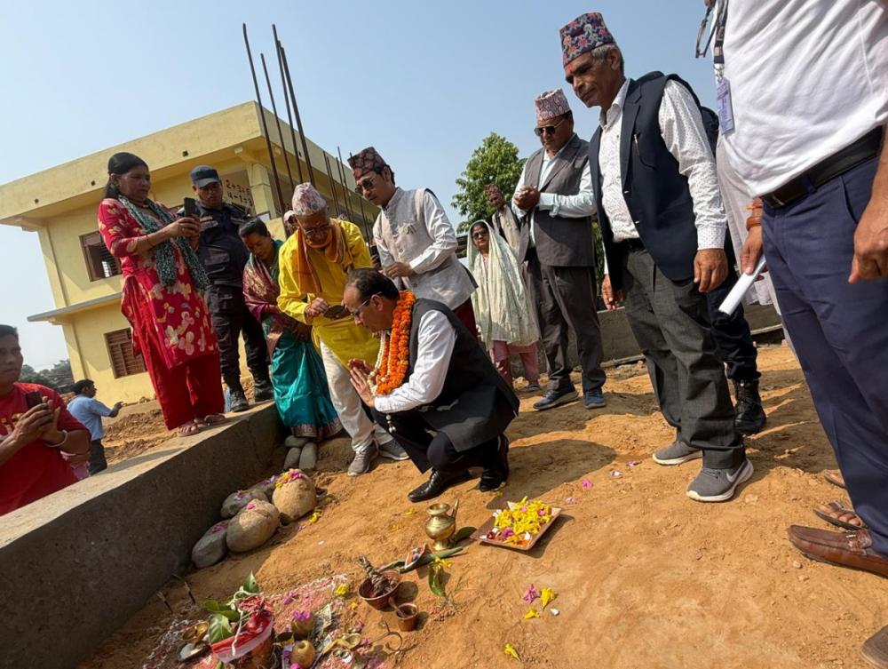 भारतीय सहयोगमा कैलालीमा तीन करोड रुपैयाँ बढीको लगानीमा विद्यालय भवन बन्ने