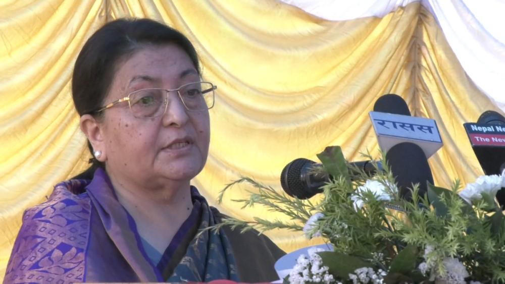 एमाले वर्तमान चुनौतिहरुप्रति गम्भीर हुन आवश्यक छः पूर्वराष्ट्रपति विद्यादेवी भण्डारी