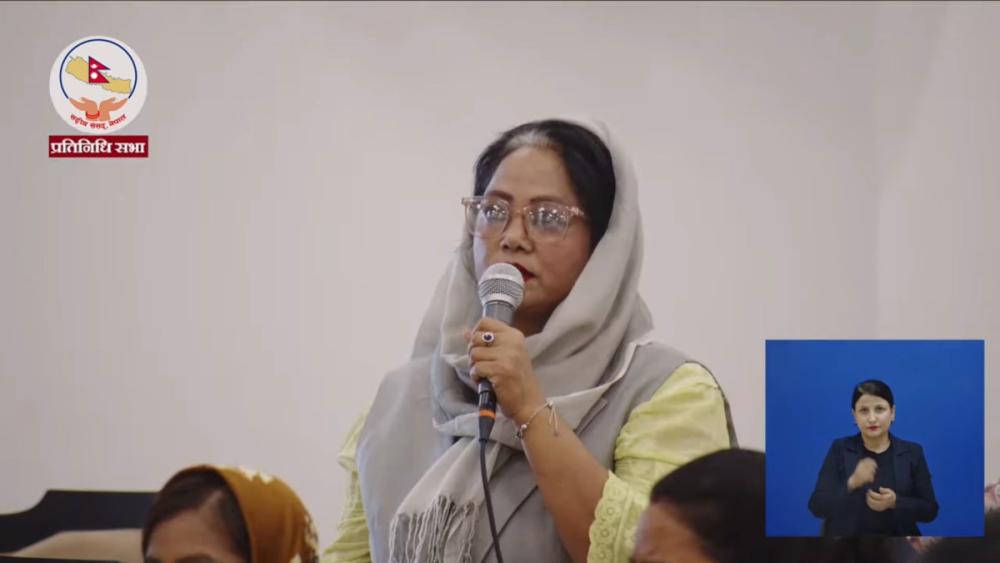 देशभरका अस्पतालमा डायलासिस सेवा विस्तार गर्न सांसद खातुनको माग