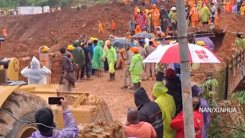 भारतको केरलमा भीषण पहिरोः दुई जनाको मृत्यु, सात बेपत्ता
