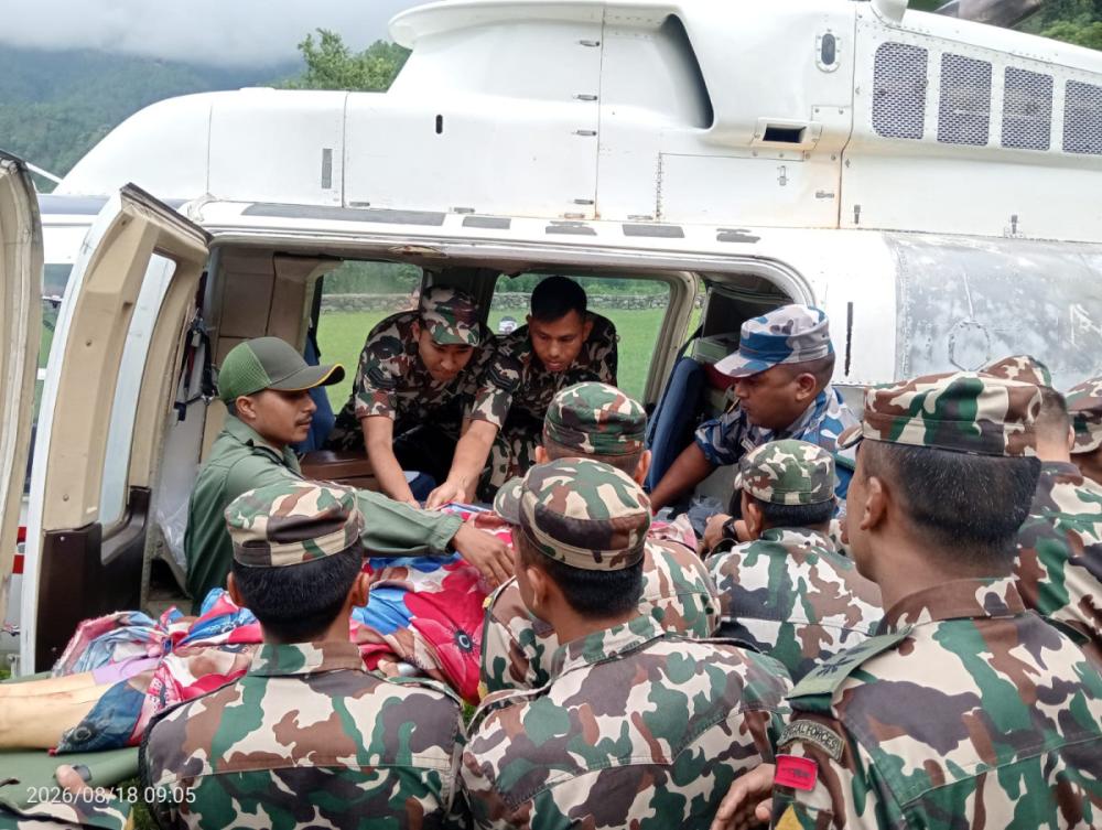 भीमफेदीमा उच्च अदालत वीरगञ्जका मुख्य न्यायाधीशसहित ६ जना सवार सवारी दुर्घटनामा घाइते
