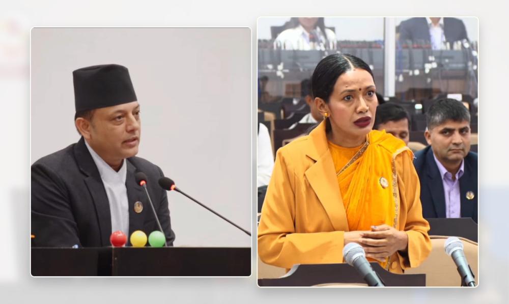 सभामुखको निर्देशनपछि संसदबाट बाहिरिइन् सांसद आशिका तामाङ