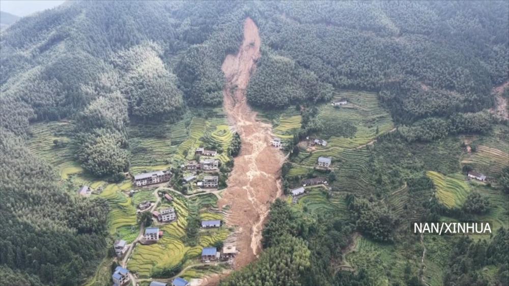 पूर्वी चीनको जियान्ग्सी प्रान्तमा पहिरोका कारण चार जनाको मृत्यु, उद्धार र राहत कार्य तिब्र