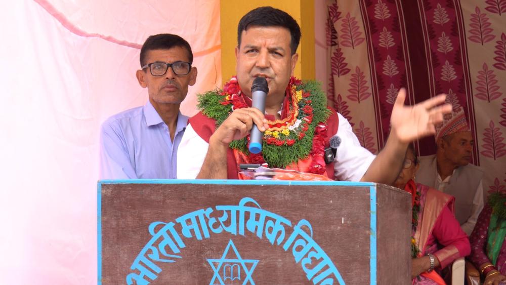 धनकुटाको विद्यालयमा सुनिल शर्माको पाँच करोड सहयोग, १ सय जनालाई केएमसीमा निःशुल्क उपचार गर्ने