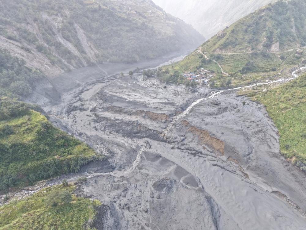 बुढीगण्डकी बाढीः दर्जनौँ घर र पुलमा क्षति, प्रभावित क्षेत्रबाट ४७ जनाको उद्धार