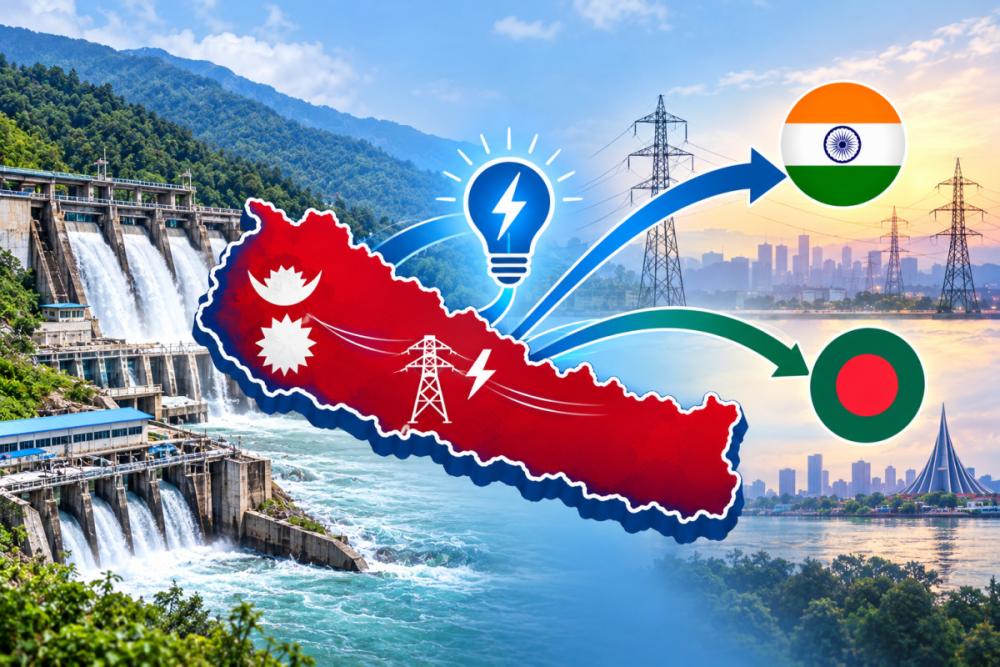 बाढीको धक्काबीच असोजमा झन्डै ६ अर्बको बिजुली निर्यात, बंगलादेशतर्फको आपूर्ति पुनः सञ्चालन